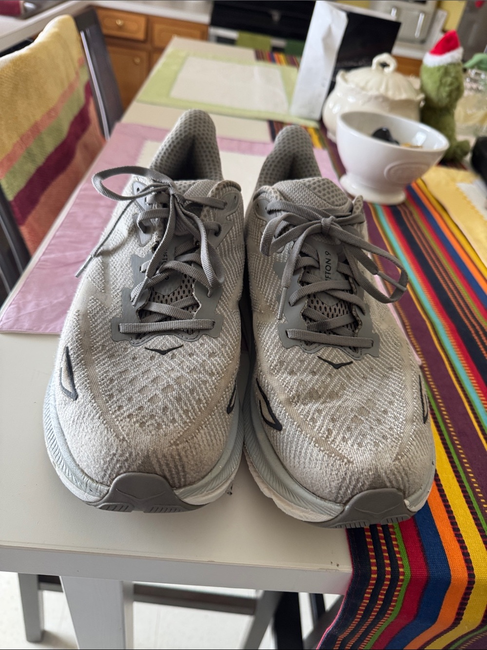 MENS HOKA GRAY SNEAKERS